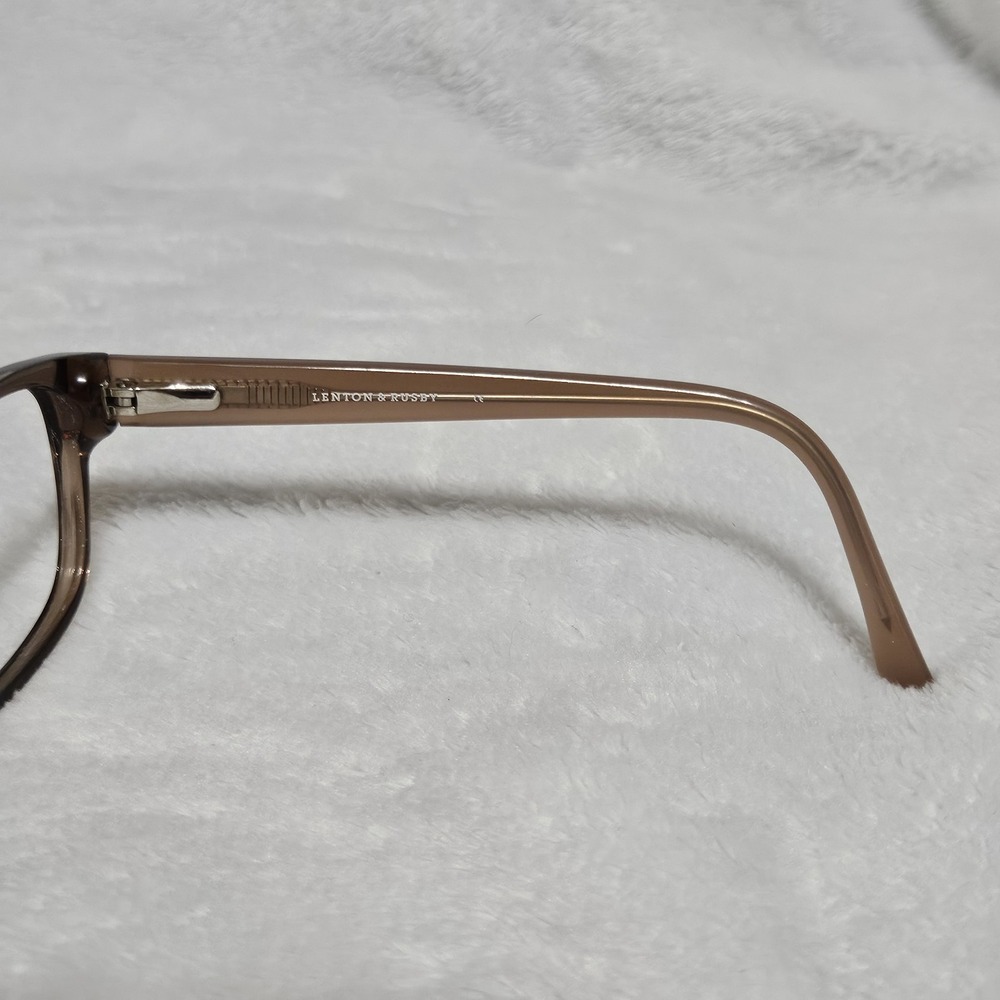 Lenton & Rusby LR5002 200 Brown‎ Crystal Eyeglass Frames Only 52-17 135 - Picture 6 of 8